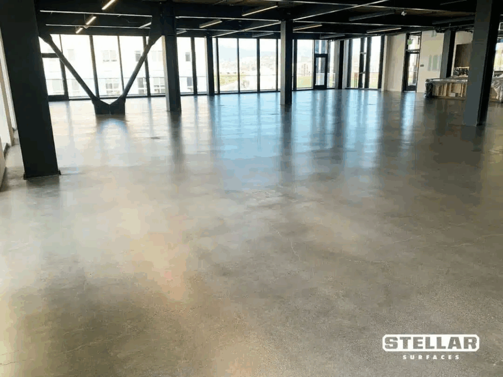 The best flooring options are concrete coatings and epoxy for any room.