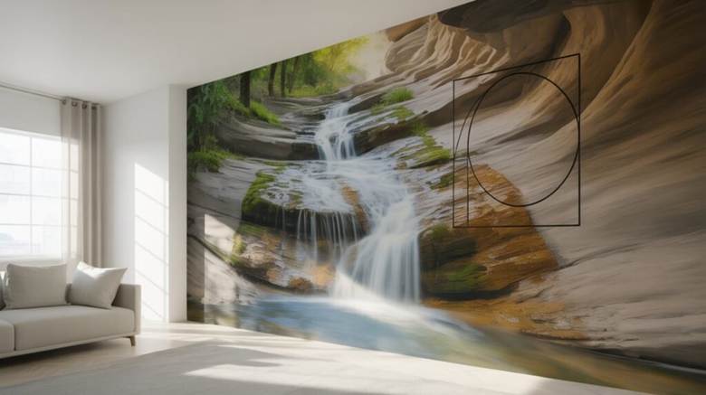 Use creative ideas for decorating the walls of your office and open shelving to style your kitchen.